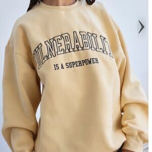 The Mayfair Group x Chrissy Rutherford - S/M Crewneck - Buttercup